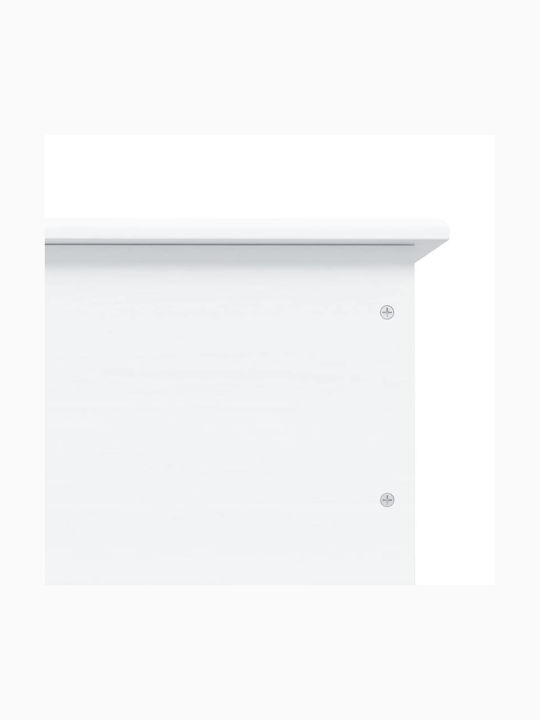 vidaXL Wooden Decorative Trunk White 73x39.5x44cm