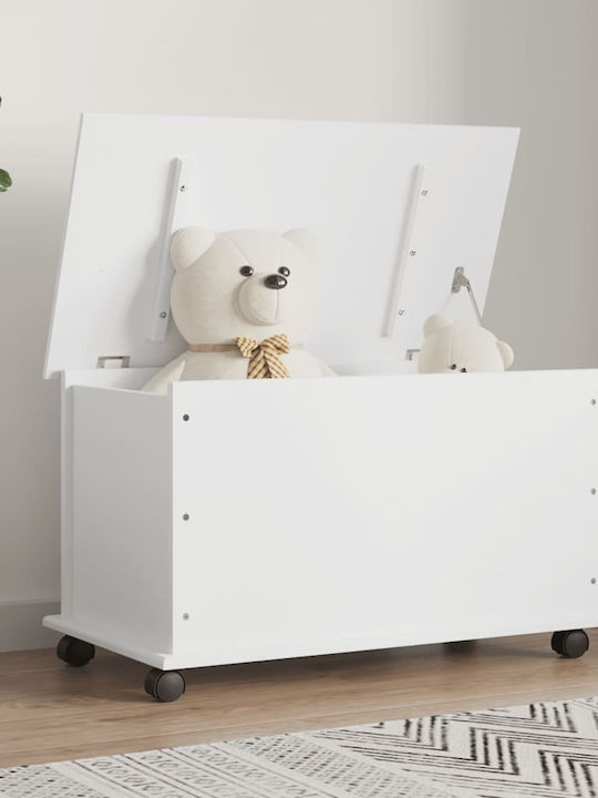 vidaXL Wooden Decorative Trunk White 73x39.5x44cm