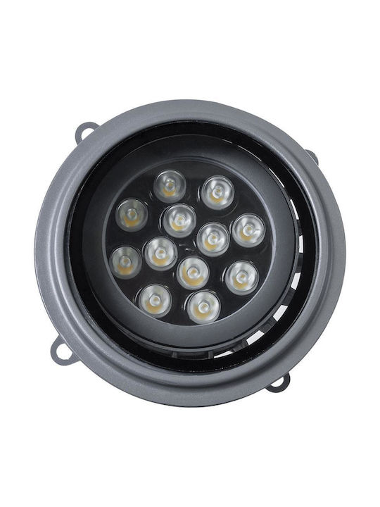 GloboStar Floodmilo Außenstehlampe LED 12W mit Natürliches Weiß Licht IP67 Weiß