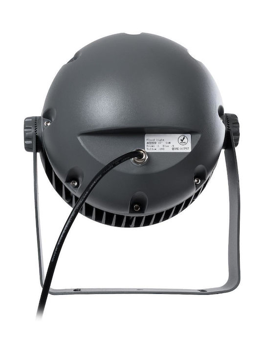 GloboStar Flooddimo Outdoor LED Wall Washer 54W with Natural White Light IP67 White