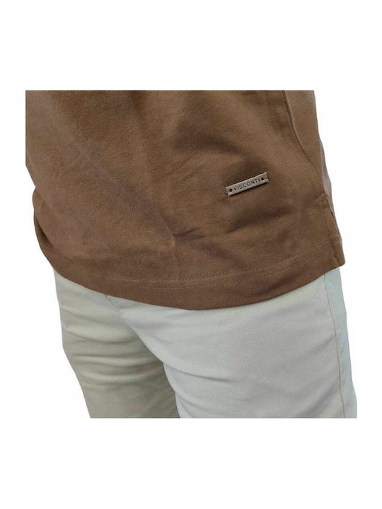 Polo Μπλούζα Κοντομάνικη Καφέ
