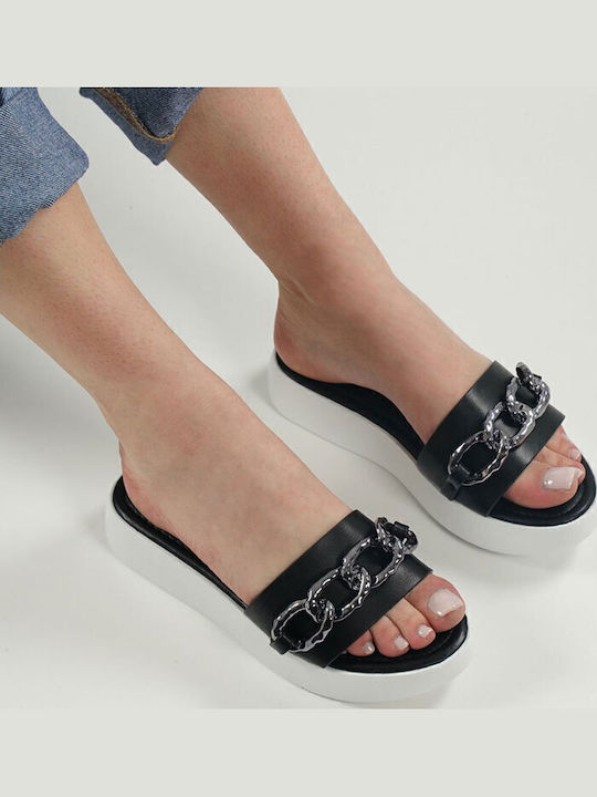Γυναικεία Σανδάλια Flatforms Μαύρα