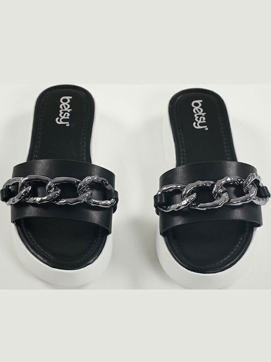 Γυναικεία Σανδάλια Flatforms Μαύρα