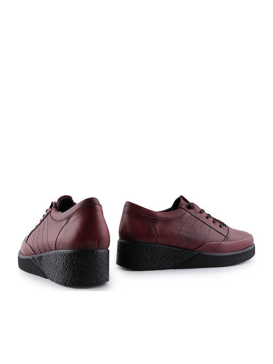 Women's Oxford Shoes Burgundy