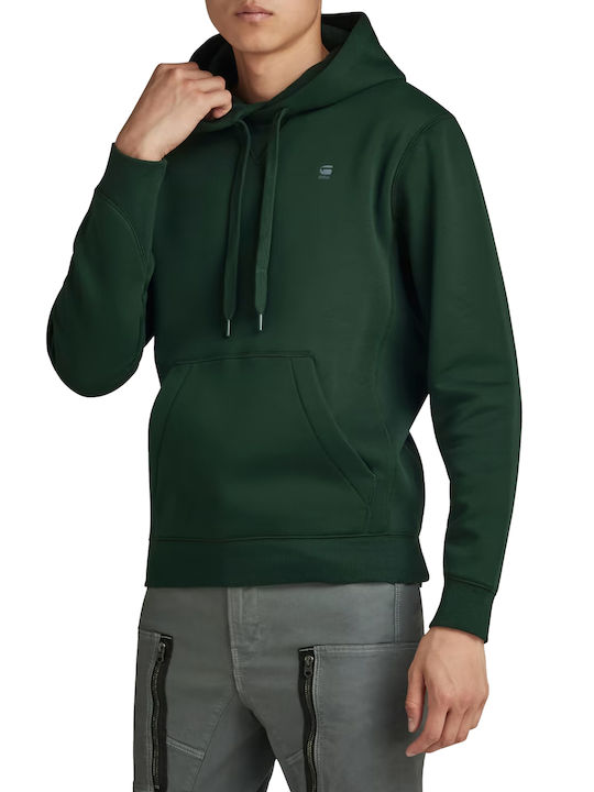 G-Star Raw Premium Core Jachetă cu fermoar pentru bărbați cu glugă Verde