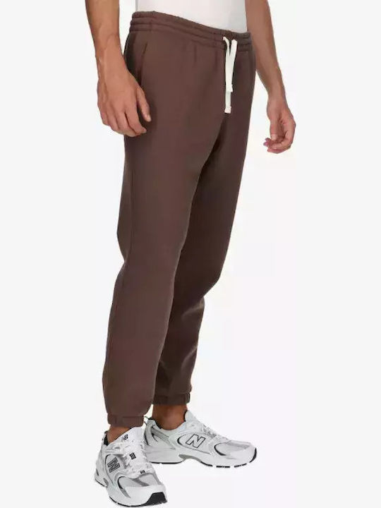 Jogginghose mit Gummizug Brown