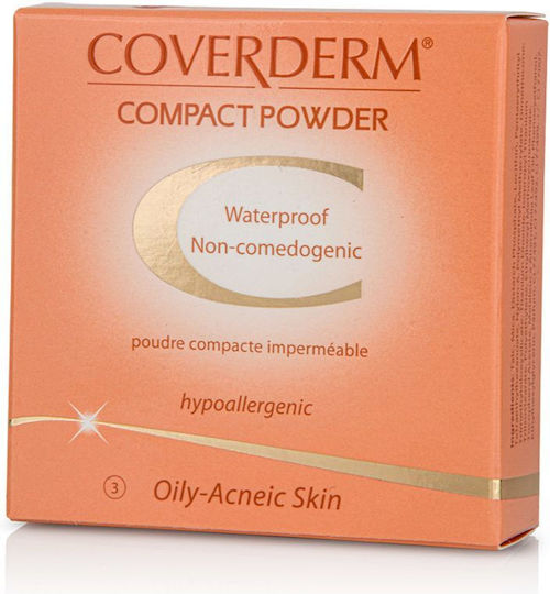 Coverderm Camouflage Compact Powder Oily Acneic Skin Powder 03 10gr