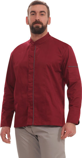 The Uniform Company Σακάκι Σεφ 100% Βαμβάκι Μπλε με Μακρύ Μανίκι
