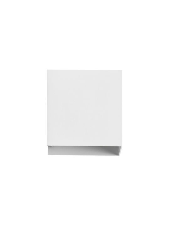 GloboStar Axis-s Wall-Mounted Outdoor Ceiling Lamp LED IP65 10W with Cool White Light Double Beam 10x10x10cm