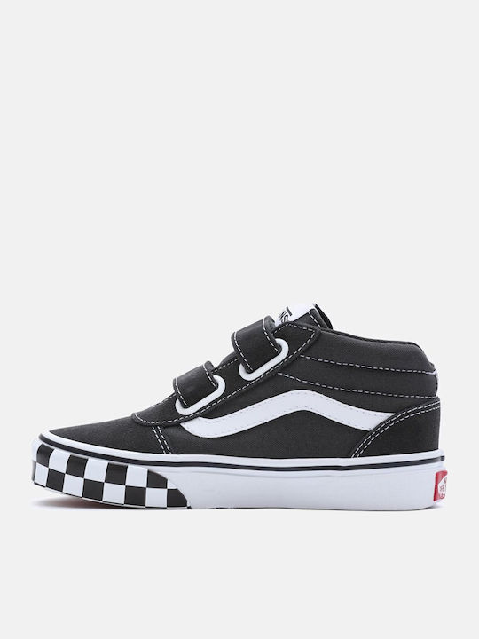 Ward Mid Kids Sneakers High with Scratch Black