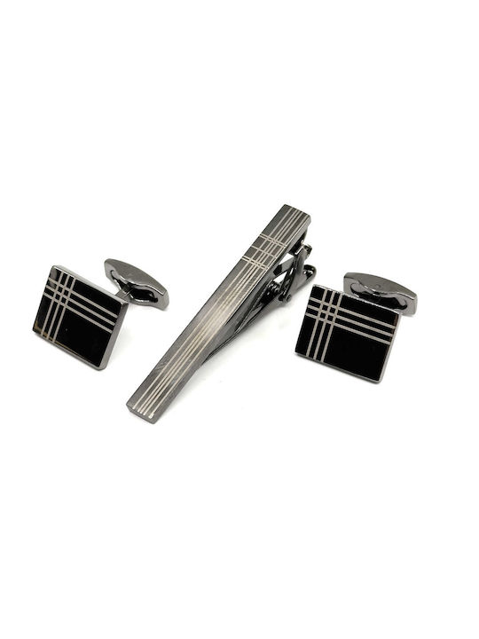 Legend Accessories Manschettenknöpfe in Schwarz Farbe