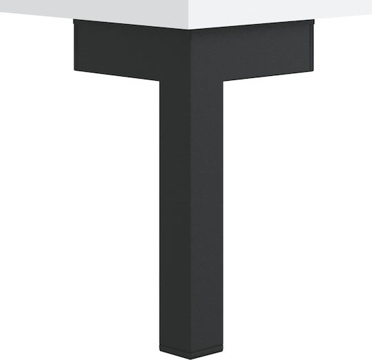 Ντουλάπα Γραφείου Ξύλινη Λευκό 69.5x34x180cm