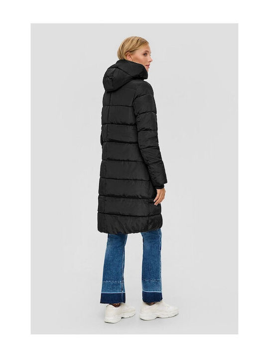 S.Oliver Women's Short Puffer Jacket for Winter Black