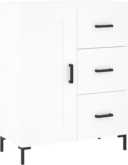 Ντουλάπα Γραφείου Ξύλινη Λευκό 69.5x34x180cm
