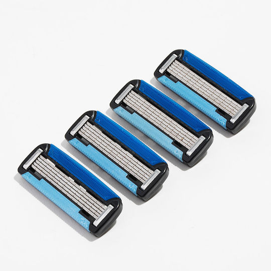 Realshave Ανταλλακτικές Κεφαλές με 5 Λεπίδες για Ευαίσθητες Επιδερμίδες 8τμχ