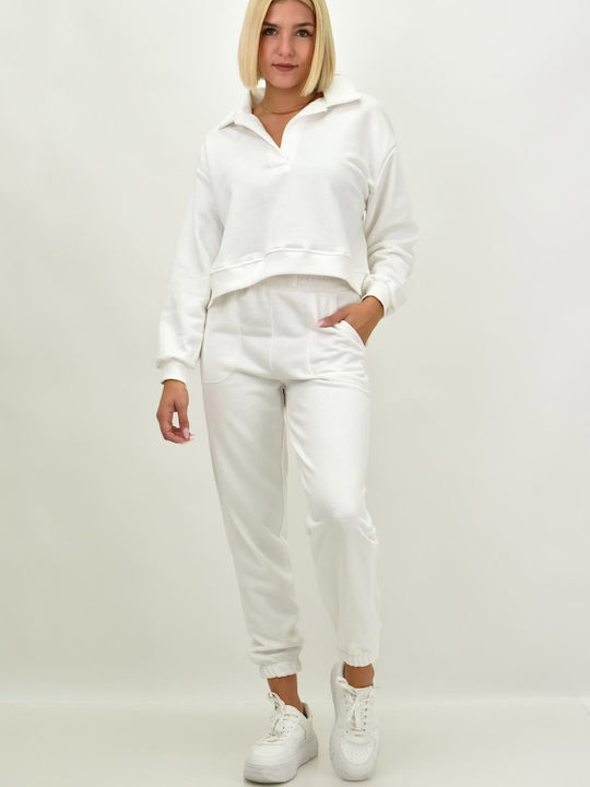 Sweatpants Set White