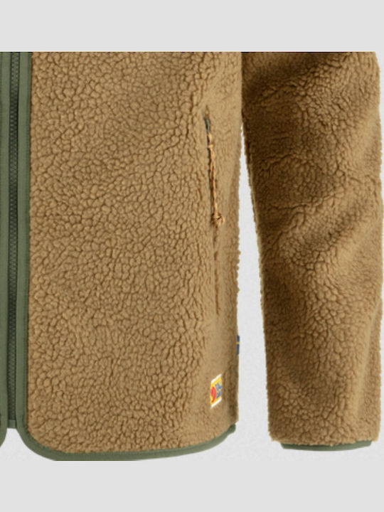 Vardag Men's Fleece Cardigan with Buttons Green