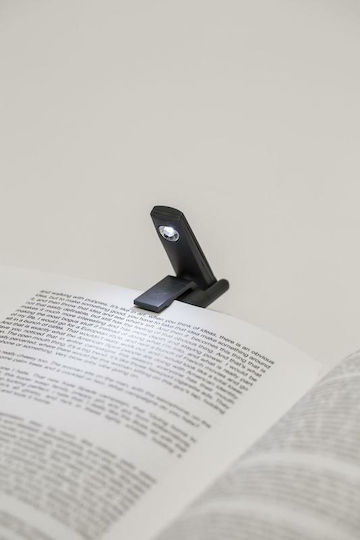 Kikkerland LED-Buchlicht mit Klemme Schwarz