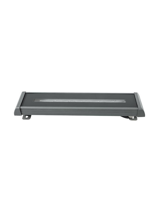 GloboStar Lampa De Podea Pentru Exterior LED Mașină De Spălat Pe Perete 18W Cu Alb Cald IP67 Gri