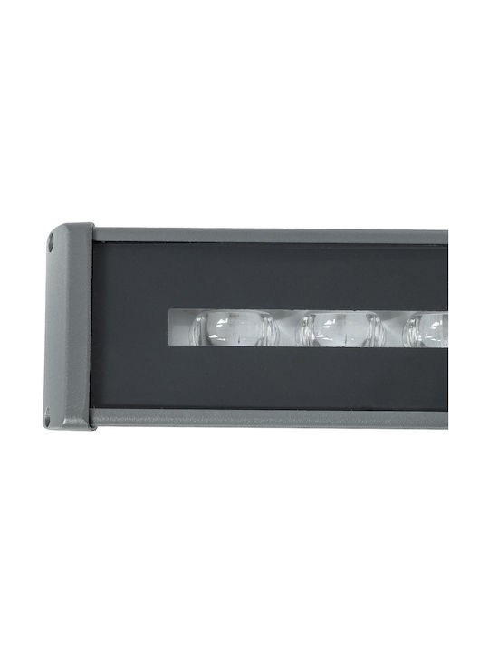 GloboStar Lampa De Podea Pentru Exterior LED Mașină De Spălat Pe Perete 18W Cu Alb Cald IP67 Gri