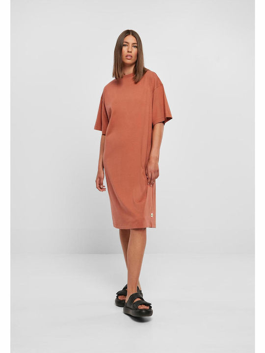 Rochii De Vară Pentru Femei Midi Tricou Rochie Terracotta