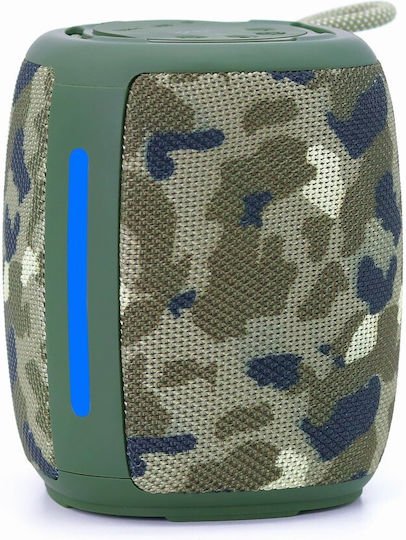 Gembird Ηχείο Bluetooth 5W με Ραδιόφωνο και Διάρκεια Μπαταρίας έως 3 ώρες Light Camo SPK-BT-LED-03-CM