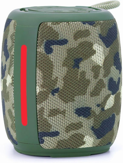 Gembird Ηχείο Bluetooth 5W με Ραδιόφωνο και Διάρκεια Μπαταρίας έως 3 ώρες Light Camo SPK-BT-LED-03-CM