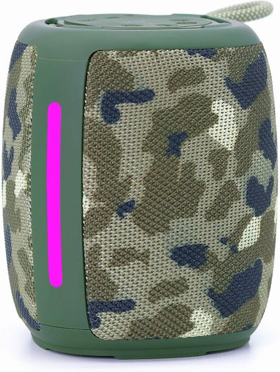 Gembird Ηχείο Bluetooth 5W με Ραδιόφωνο και Διάρκεια Μπαταρίας έως 3 ώρες Light Camo SPK-BT-LED-03-CM