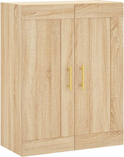 Ντουλάπα Γραφείου Ξύλινη Καφέ 69.5x34x180cm