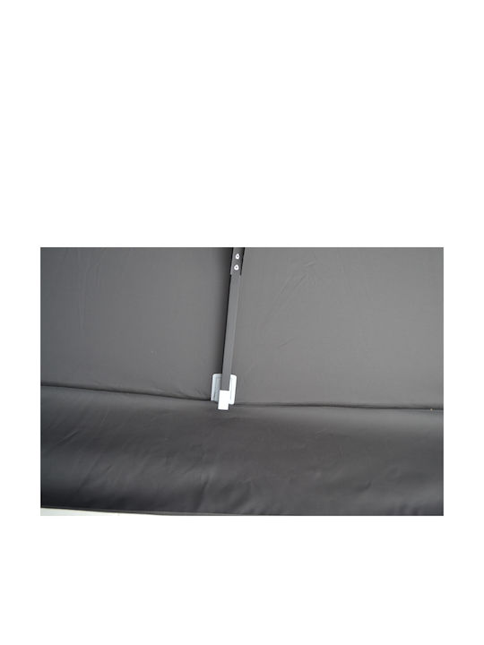 Quadratischer Aluminium-Grauer Garten- und Terrassen-Sonnenschirm 4x4m