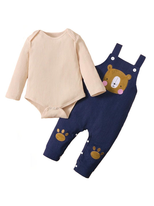 TakTakBaby Kids Set with Pants 2pcs Navy Blue