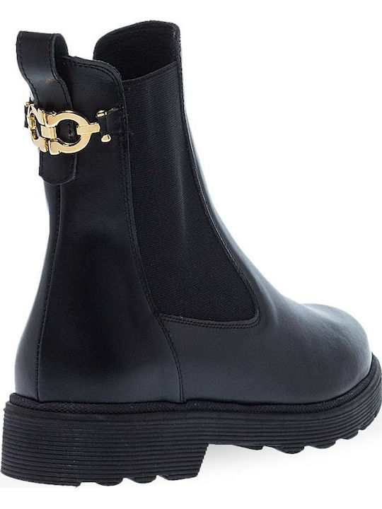 Leather Women's Chelsea Boots Black