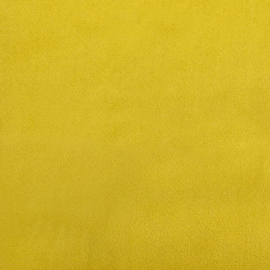 Canapea Pat Single Metalic Galben cu Lamele pentru Saltea 80x200cm