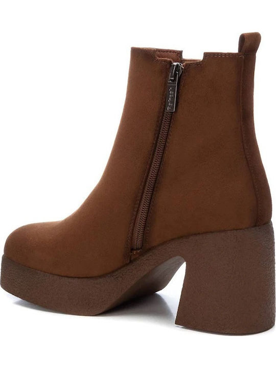 Wildleder Stiefeletten Damen Braun