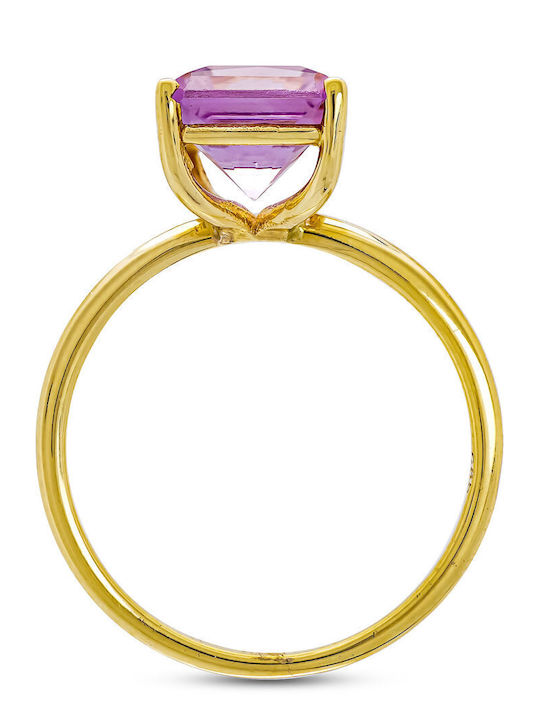 Kiriakos Gofas Ring with Stones made of Gold 14K