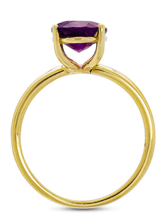 Kiriakos Gofas Ring with Stones made of Gold 14K