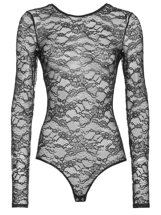 Long Sleeve Bodysuit Rotazionale Black