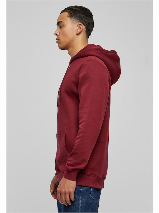 Urban Classics Men's Sweatshirt with Hood Burgundy