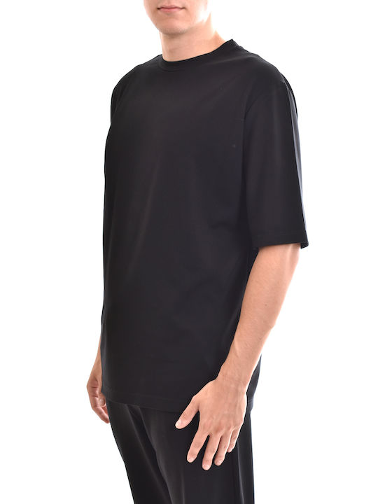 Diverse System Men's Short Sleeve Blouse Black