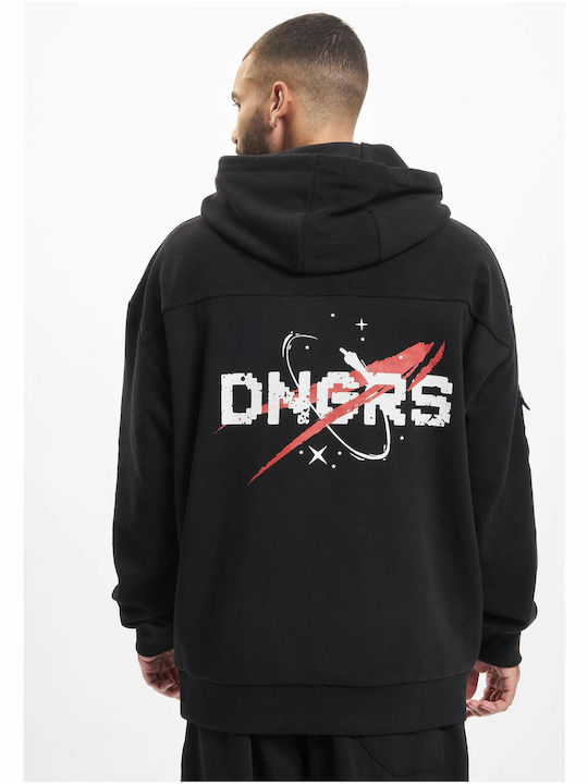 Dangerous Dngrs Herren Sweatshirt mit Kapuze Schwarz