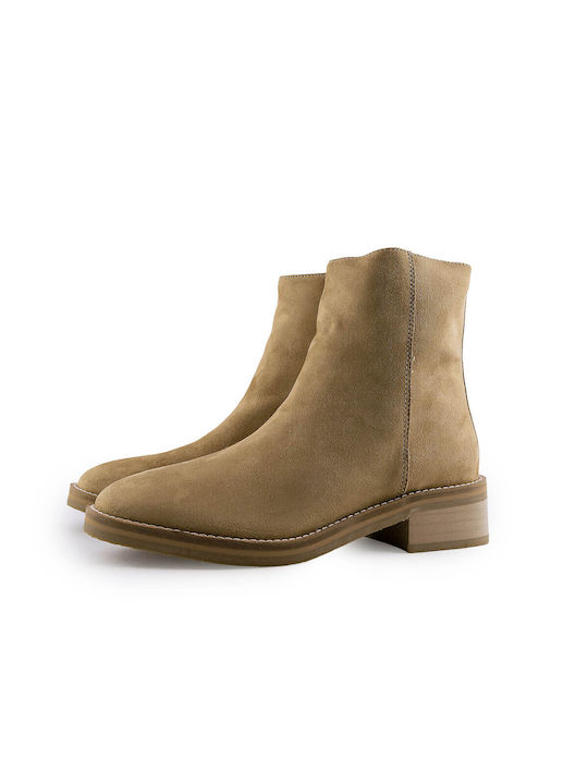 Baroque Damen Knöchelstiefel Beige