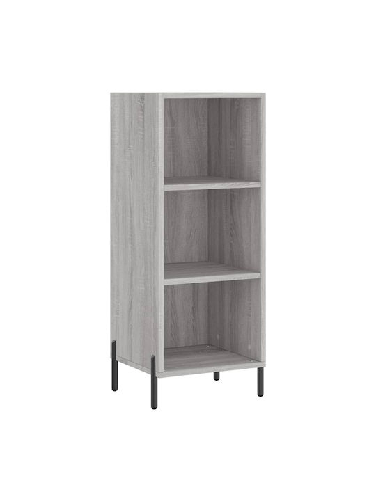 Bookcase Grey 34.5x34x180cm