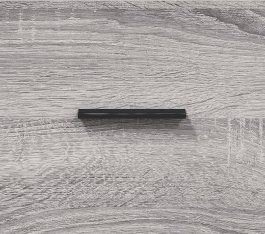 Bücherregal Grau 69,5x34x180cm
