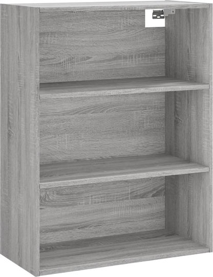 Grey Bookcase 69.5x34x180 cm
