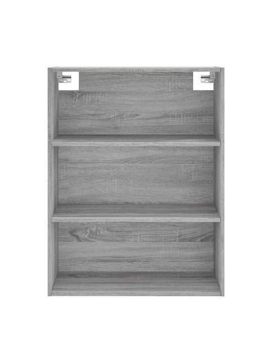 Bookcase Grey 69.5x34x180cm