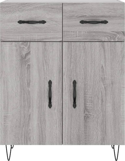 Grey Bookcase 69.5x34x180 cm