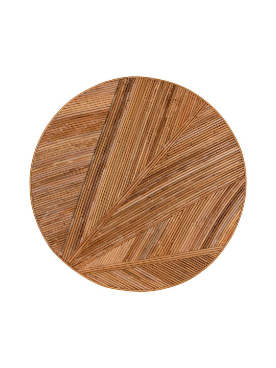 Rundes Beistelltisch Gatsby aus Bambus Natürliche Farbe M51xL51xH50cm