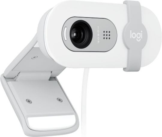 Logitech Brio 100 Web Camera Full HD 1080p Λευκή 960-001617