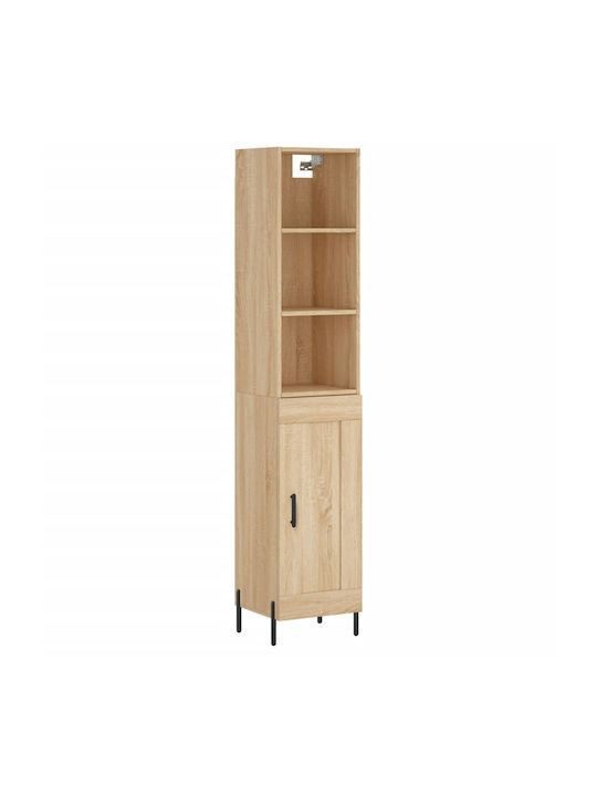 Schrank Boden Coffee 34.5x34x180cm