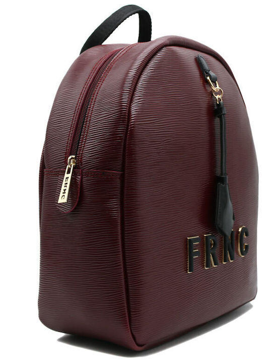 FRNC Damen Tasche Rucksack Burgundisch